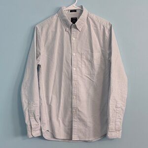 J. Crew Light Blue Striped Button Down Shirt